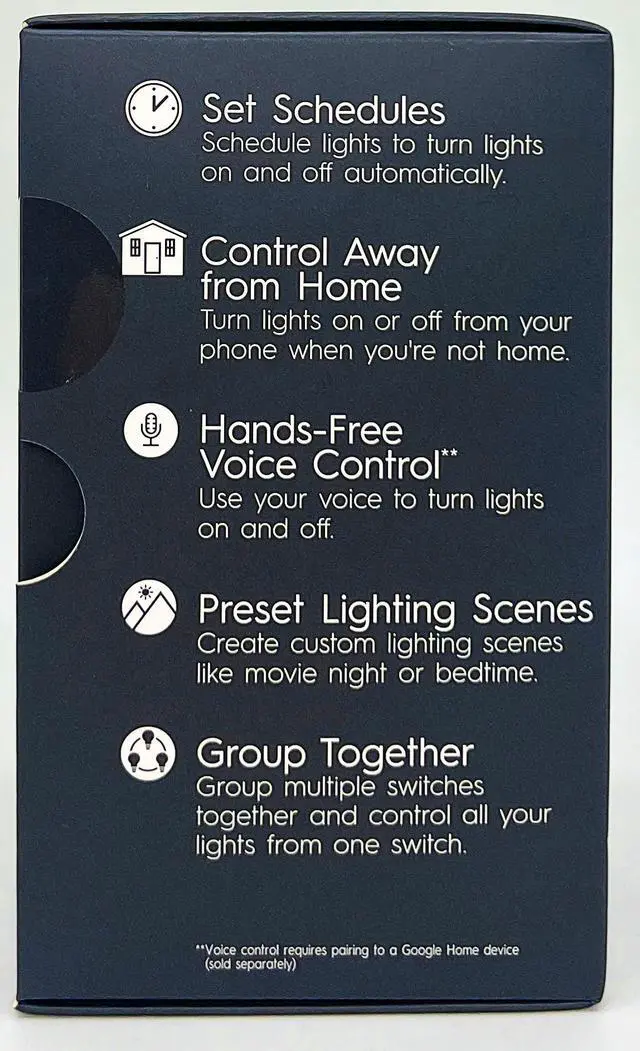 Alt view image 2 of 5 - GE Smart Dimmer Light Switch, C by GE, Cync, Wi-Fi Enabled to pair with voice control , control remotely with bluetooth through C by GE app, 4-Wire, 1-Pack