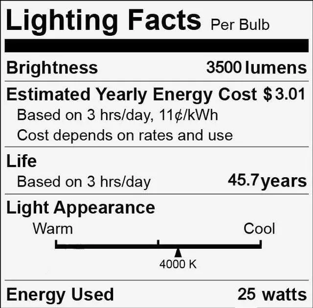 Alt view image 4 of 5 - (case of 20) GE Lighting LED Tube, 46 inch T5, Double Ended Power, Type B Ballast Bypass, 25 watts, 3500 lumens, 4000K Cool White, High Output & High Efficiency