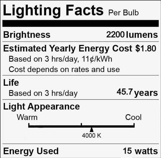Alt view image 4 of 4 - (case of 20) GE Lighting LED Tube Type B, 48 inch T8, Direct Wire, 15 watts, 2200 lumens, 4000K Cool White, LED15BDT8/G4/840/120-347