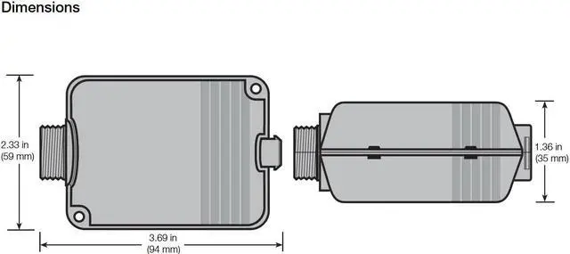 Alt view image 2 of 2 - Lutron Series PP-DV, Occupancy Sensor Power Pack, 6.5 watts, 120-277V, 50/60 Hz