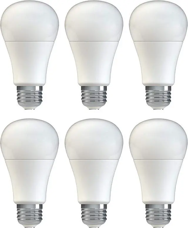Alt view image 2 of 4 - (6 bulbs) GE Lighting 21173 General Purpose Classic Shape A19 LED 11watt light bulb (75-Watt Replacement), 1050-Lumen, Medium Base, Frosted Daylight