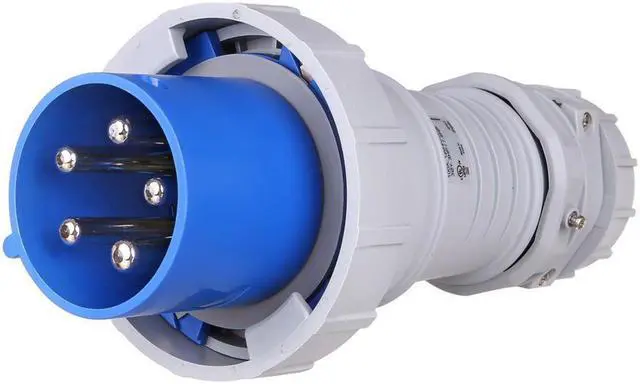 Alt view image 2 of 2 - Eaton Arrow Hart AH5100P9W 100 Amp Pin and Sleeve Plug, 4-Pole, 5-Wire, 208V, Blue, Watertight