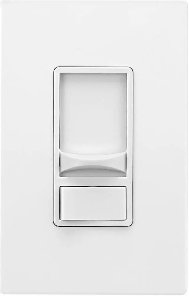 Alt view image 2 of 3 - Eaton Slide Dimmer, Single Pole + 3 Way, White Slide Dimmer Switch, SUL06P-W-KB-L