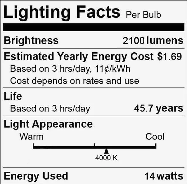 Alt view image 4 of 4 - (20 tubes) GE 34291 LED tube T8, Type A Plug and Play tube, 48-Inch, easy upgrade for T8 fluorescent, 4000K, 14 watt, 2100 lumens