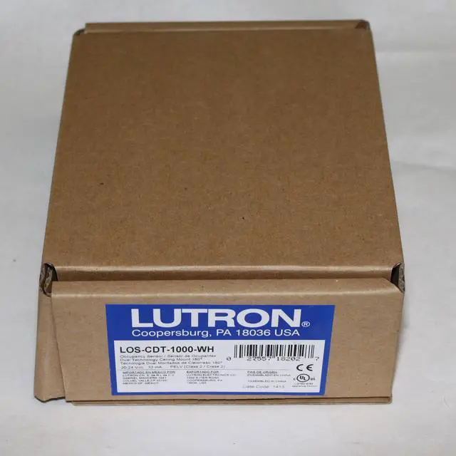Alt view image 2 of 2 - Lutron LOS-CDT-1000-WH Dual Tech Occupancy Sensor Low Voltage, 1000 SQFT, White Gloss