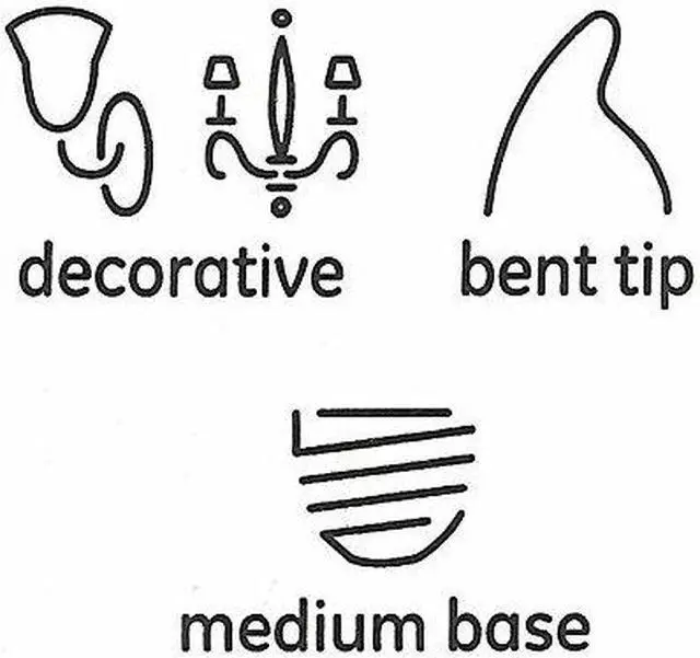 Alt view image 3 of 5 - (case of 4 ) GE Flicker-Flame Light Bulb, pleasing reassuring dancing candlelight, Decorative Flicker Flame Light Bulb, Medium Base, bent tip, crystal clear, classic 3 watt bulb