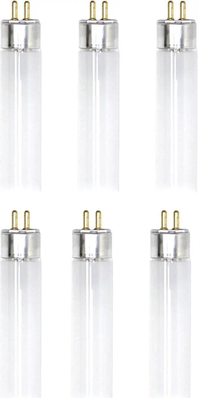 Main image of (6 tubes) GE 62021 - F54T5/47W/835/ECO Straight T5 Fluorescent Tube Light Bulb, 45.5 inch, 3500K Neutral White, 47 watts