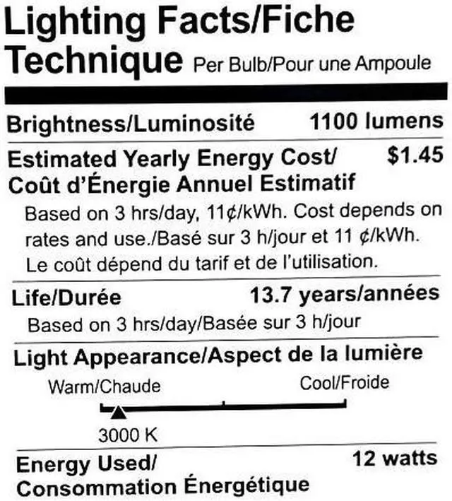 Alt view image 2 of 2 - (4 bulbs) GE LED A21, 12 Watt, 1100 Lumen, 3000K, Dimmable, Medium Screw Base, 5. 16 IN Length, 15000 HR Average Life
