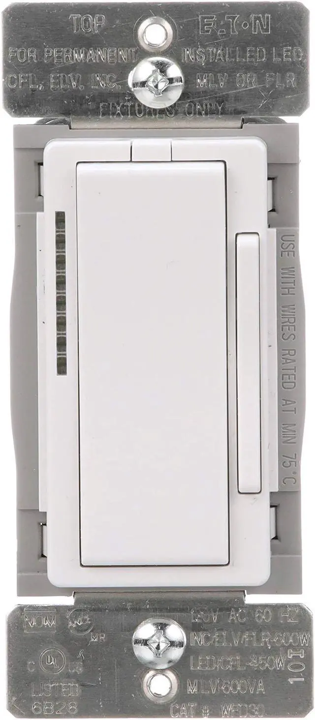 Alt view image 3 of 7 - (case of 4) Eaton WFD30-C2 Wi-Fi Smart Universal Dimmer Works with Alexa, Color Change Kit (White/Light Almond/Ivory) ? A Certified for Humans Device