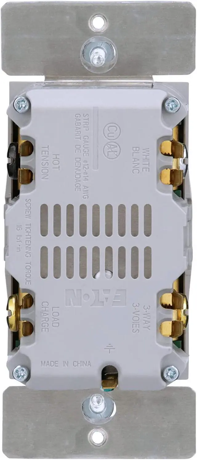 Alt view image 6 of 7 - (case of 4) Eaton EWFFSC15-C2-BX-L Wi-Fi Smart Fan Speed Control Compatible with Alexa and Google Assistant, Color Change Kit (White/Light Almond/Ivory)