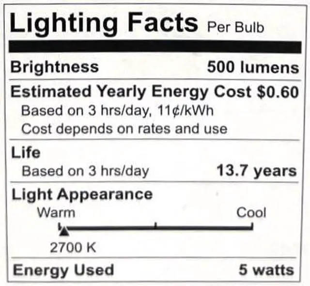 Alt view image 3 of 3 - (8 bulbs) GE LED ST19 Soft White, 5 watt, 500 lumens, Dimmable, 60 watt equivalent, LED Light Bulb, medium base