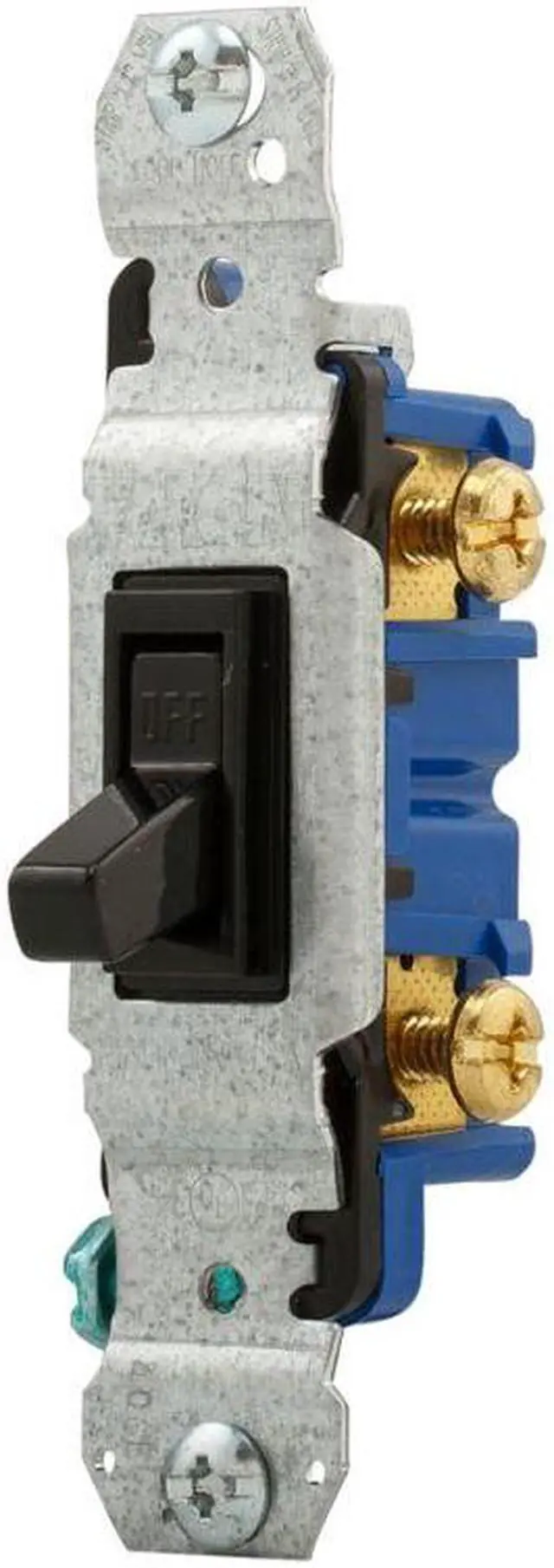 Alt view image 2 of 2 - (case of 25) Eaton Wiring 15 Amp Toggle Switch, Single-Pole, Black