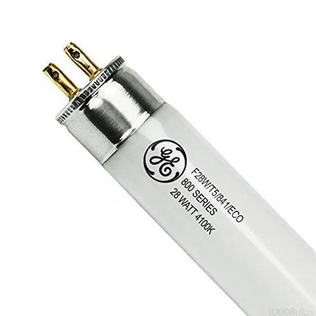 Alt view image 4 of 4 - (case of 40) GE 46706 Fluorescent T5, 46 inch, Mini Bi-Pin base, 2900 Lumens, 28 watt, 4100K Cool White, F28W/T5/841/ECO