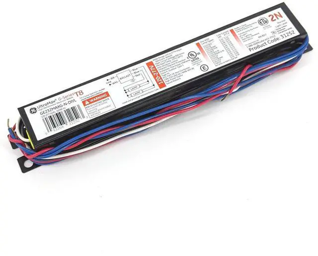 Main image of GE 2-Bulb Electronic Fluorescent Light Ballast GE232MAXG-N-DIYL