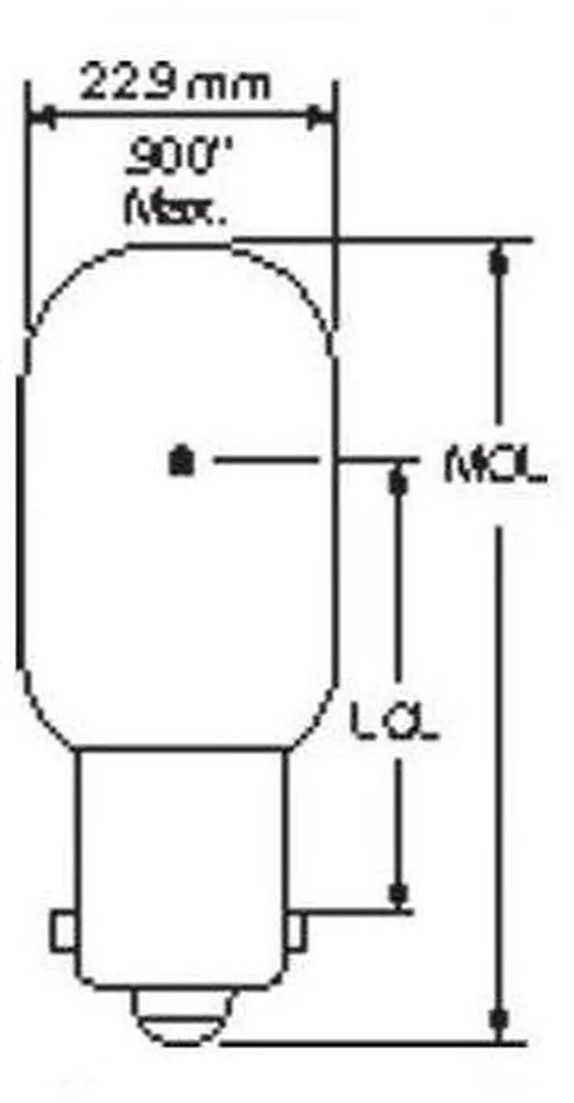 Alt view image 3 of 4 - GE 50w 28v T7 Bulb Aircraft; Low Voltage- 1939X UNIT