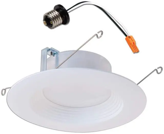 Main image of Halo 5 inch and 6 inch Integrated LED Recessed Retrofit Downlight Trim, 90 CRI, Title 20 Compliant, 3000K Soft White Recessed Light