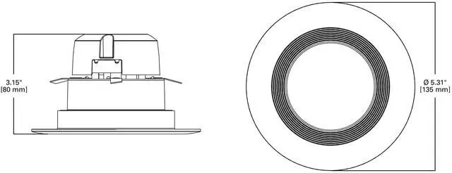 Alt view image 3 of 6 - HALO 4 inch Recessed LED Can Light ? Retrofit Ceiling & Shower Downlight ? 3000K -Baffle White Trim (6 Pack)