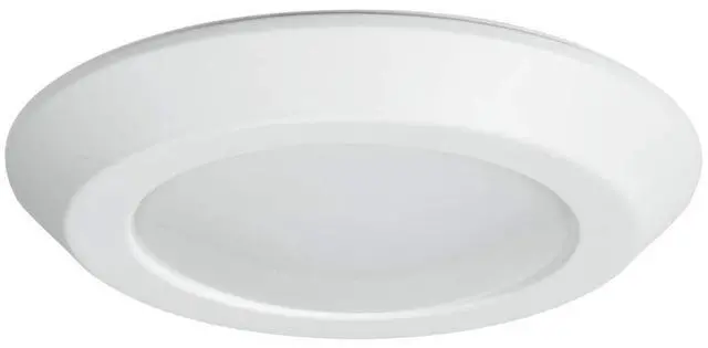Main image of HALO BLD606930WHR BLD 6 in. White Integrated Recessed Ceiling Light Trim at 3000K Soft, Title 20 Compliant LED Direct Mount, 6"