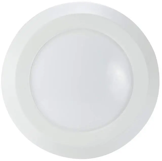 Alt view image 2 of 6 - HALO BLD606930WHR BLD 6 in. White Integrated Recessed Ceiling Light Trim at 3000K Soft, Title 20 Compliant LED Direct Mount, 6"
