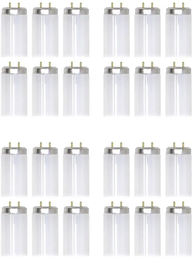 Main image of (case of 24) GE 45742 - F17T8/SPX30/ECO Straight 24 inch T8 Fluorescent Tube, 17 watts, 1350 lumens, 3000K Natural White