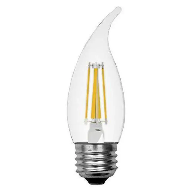 Alt view image 2 of 3 - GE Refresh 40-Watt EQ CA10 Daylight Dimmable Candle Bulb Light Bulb (3-Pack)