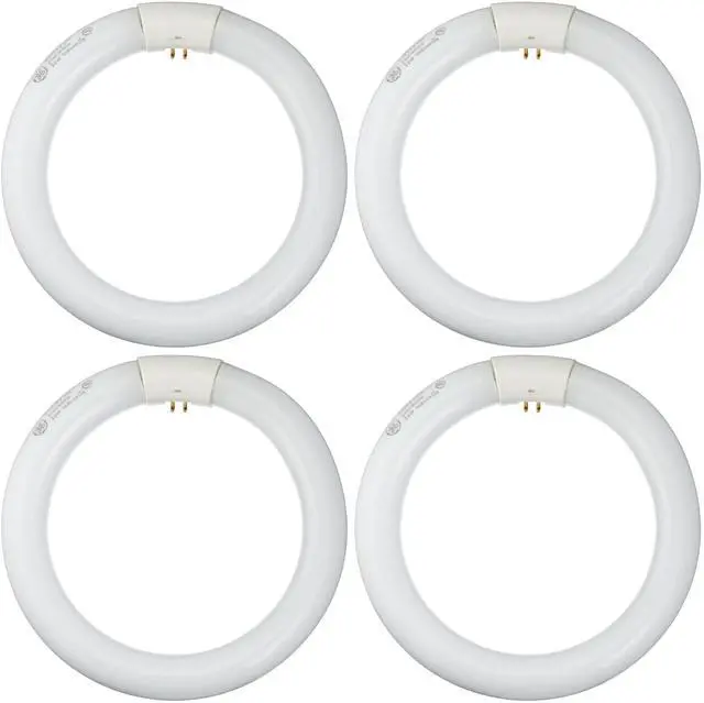 Main image of GE Lighting 33774 Circular Fluorescent Cool White 8-Inch Diameter Circline Fluorescent T9 Bulb, 22-Watt, 1100 lumen, 4100K (quantity of 4)
