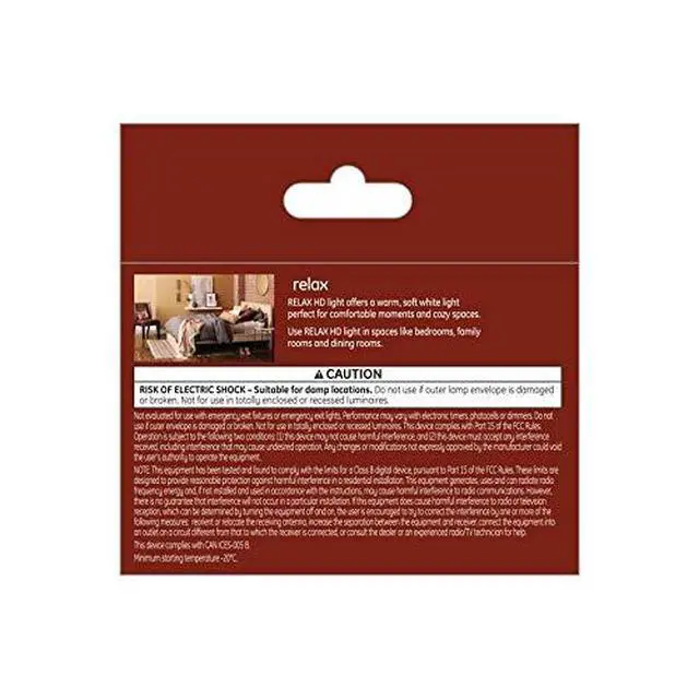 Alt view image 3 of 3 - GE Relax 40-Watt EQ Soft White Dimmable Globe Light Bulb (2-Pack)