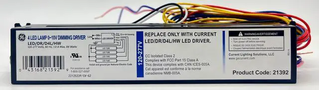 Main image of GE 21392 - High Watt 120/277 volt Dimmable LED Driver (LED/DR/D4L/HW)