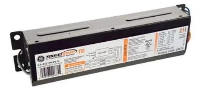 Main image of GE Lighting 29675 GE232-MVPS-H 120/277-Volt UltraStart Electronic Linear Fluorescent T8 Programmed Rapid Start Ballast 2 F32T8 Lamps