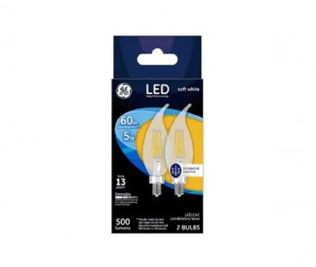 Main image of LED CAC BULB CLR 5W 2PK