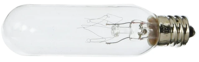 Alt view image 4 of 5 - (case of 24 bulbs) General Electric Proline Appliance Light Bulb, T6 Tube Light Bulb, 15-Watt, Clear Light Bulbs, Tubular Light Bulbs, Light Bulbs for Appliances