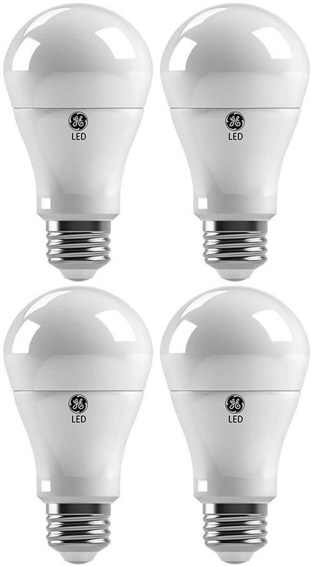 Alt view image 2 of 5 - (4 bulbs) GE A19 Dimmable LED Light Bulb, 4000K Cool White, 1600 Lumen, 15 watt