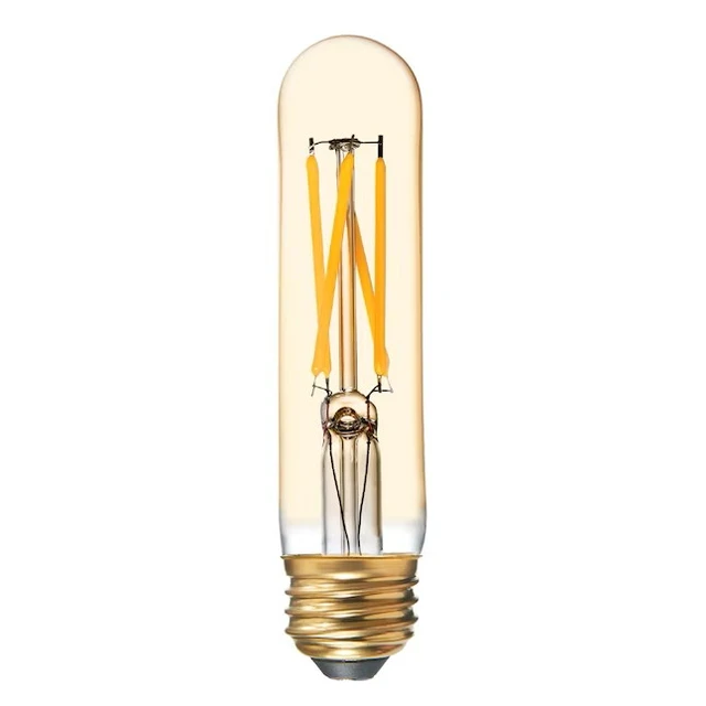 Alt view image 2 of 5 - LED 6 WATT VINTAGE STYLE AMBER GLASS BULB T9 DIMMABLE