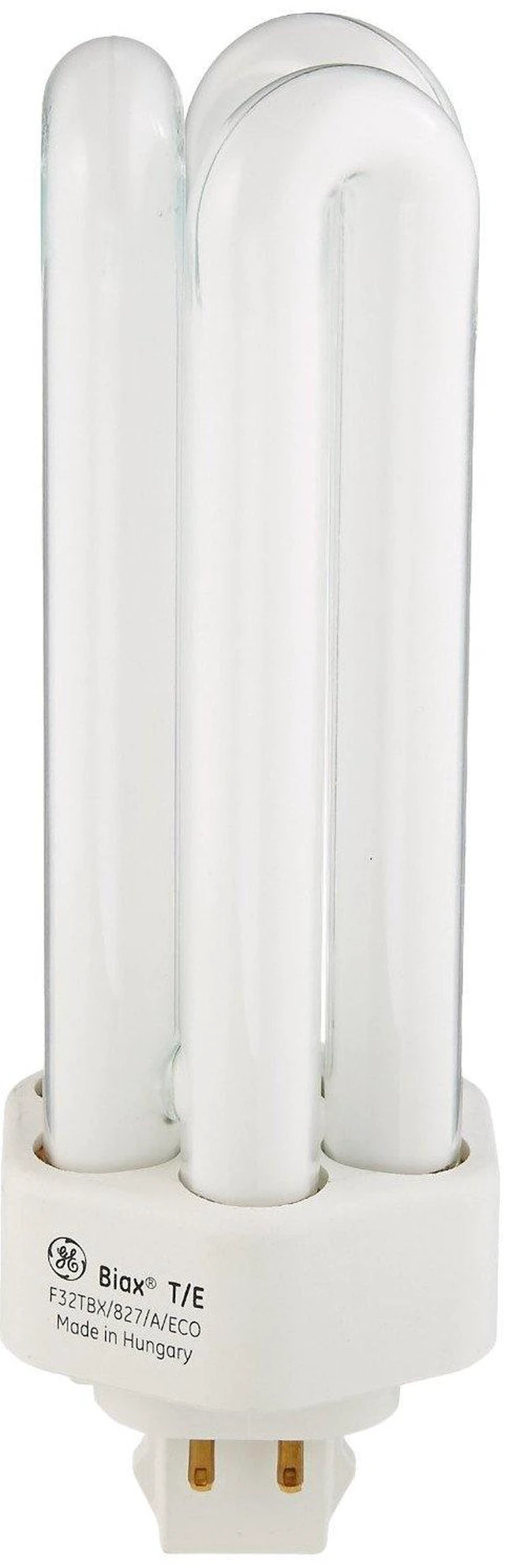 Alt view image 2 of 2 - GE 97629 (4-Pack) F32TBX/827/A/ECO 32-Watt Energy Smart Ecolux Triple Tube Compact Fluorescent Light Bulb, 2700K, 2400 Lumens, 82 CRI, T4 Shape, 4-Pin GX24Q-3 Base