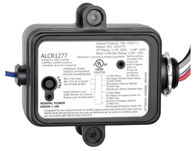Main image of Current ALCR1277 UL924 Emergency Lighting Automatic Load Control Relay 120/277V