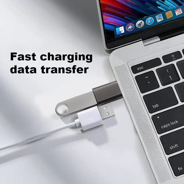 Alt view image 5 of 7 - eCables USB-A Female to USB-C Male Adapter (2-Pack)