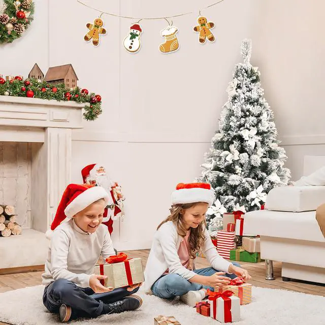 Alt view image 5 of 7 - Costway 5ft Snow Flocked Hinged Christmas Tree w/Berries & Poinsettia Flowers