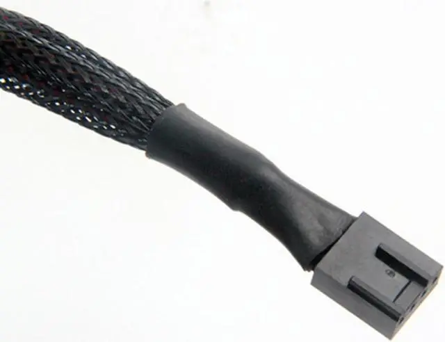 Alt view image 3 of 7 - Dual Case Fan Power Adapter 1 to 3 Converter Case Fan Splitter Cable 4Pin PWM Cable Cooling Splitter Duplicator 2-pack