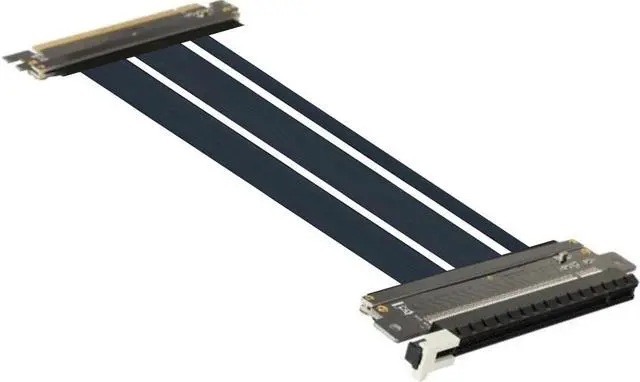 Alt view image 2 of 2 - Athena Power CABLE-PCIE16X40-20 200mm Premium PCI-E 4.0 High Speed Flexible Extender Riser Cable 200mm