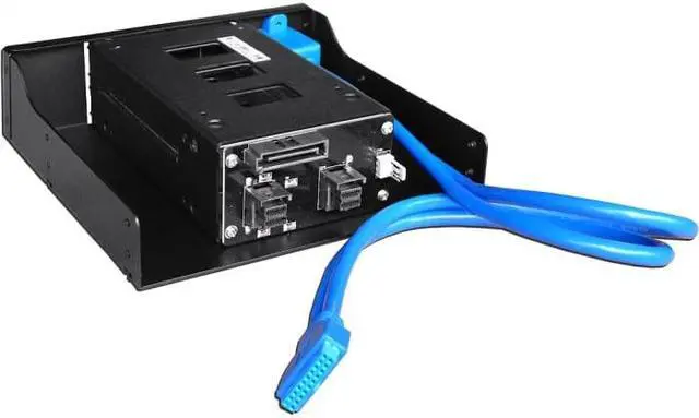 Alt view image 2 of 4 - Athena Power BP-U22NVME525U, 5.25" Bay Backplane for 2 x 2.5" NVMe U.2 SSD/HDD with Slim Size Modules and Keylock