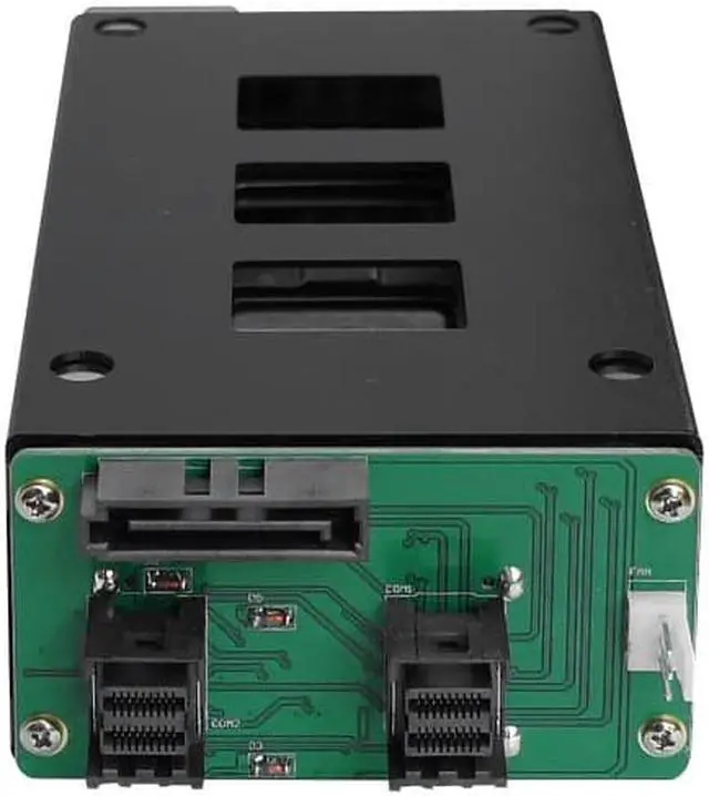 Alt view image 4 of 4 - Athena Power BP-U22NVME525U, 5.25" Bay Backplane for 2 x 2.5" NVMe U.2 SSD/HDD with Slim Size Modules and Keylock