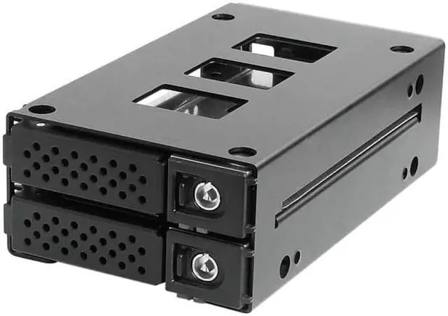 Alt view image 3 of 4 - Athena Power BP-U22NVME525U, 5.25" Bay Backplane for 2 x 2.5" NVMe U.2 SSD/HDD with Slim Size Modules and Keylock