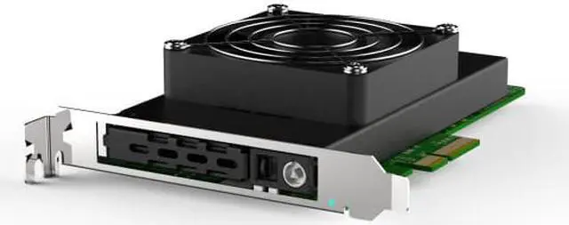 Main image of Athena Power SP-U21NVME, NVMe U.2 PCIe Slot Adapter for 2.5" SATA/SAS or U.2 SSD