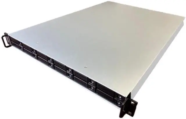 Main image of Athena Power RM-1U1122EU2, 1U 12-Bay NVME U.2/Mini SAS HD E-ATX Rackmount Server/Storage Chassis