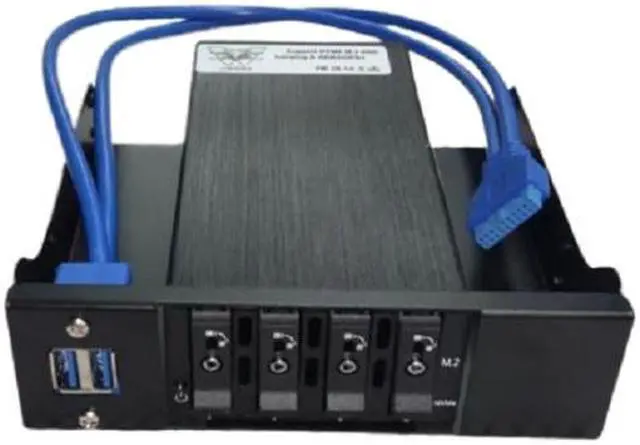 Alt view image 2 of 3 - Athena Power BP-M24NVME525U3, Slimline 5.25" Bay Bracket for 4 x NVME M.2 SSD