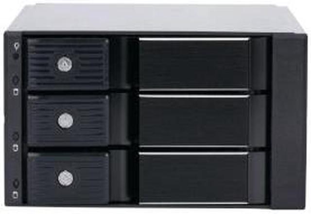 Alt view image 2 of 3 - Athena Power BP-TLA2131SAS12 Trayless Backplane: 3 x 3.5" SATA/SAS HDDs, 12Gbps, All-Aluminum, Metal Keylocks, 7cm Cooling Fan, LED Indicators, Tool-Free Swaps, High-Performance Storage Solution