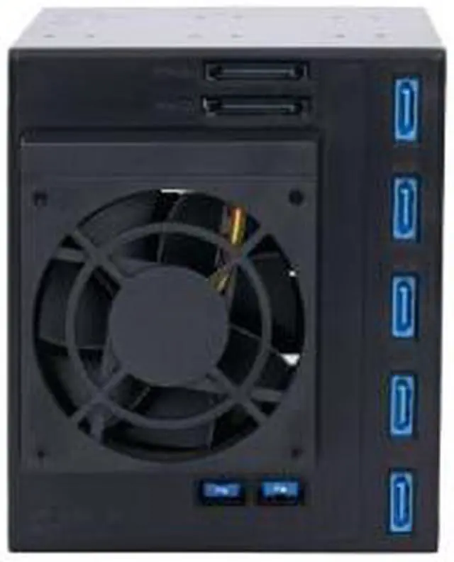 Alt view image 2 of 3 - Athena Power BP-TLA3051SAS12 Trayless Backplane: 5 x 3.5" SATA/SAS HDDs, 12Gbps, All-Aluminum, Metal Keylocks, 8cm Cooling Fan, LED Indicators, Tool-Free Swaps, High-Performance Storage Solution