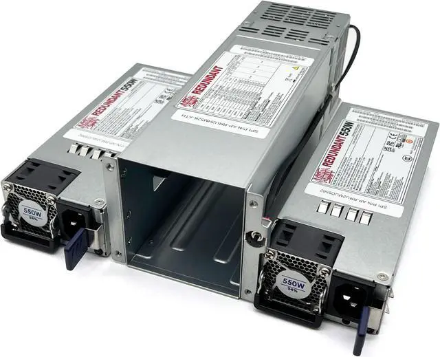 Alt view image 5 of 6 - Athena Power AP-RRU2M5562 62368 Safety & 80 PLUS Certified  2 x 550W 2U CRPS Modular Redundant Server Power Supply OEM/ODM OK