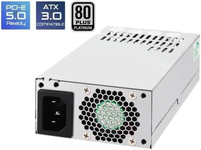 Alt view image 2 of 5 - Athena Power Flex 800W PSU, AP-MFATX80P868, 150mm for Mini ITX/SFF 1U rackmounts, UL 62368-1 compliant, 80+ PLATINUM, 12V-2X6 cable for ATX3.1, supports PCIe 5.0 GPU & Server.