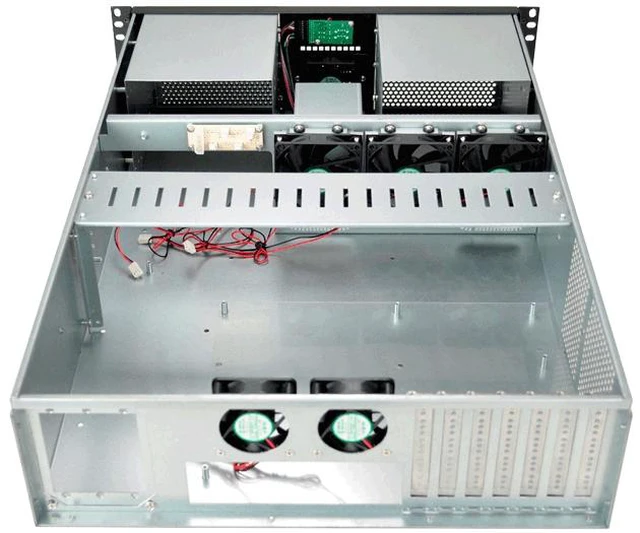Alt view image 4 of 5 - Athena Power RM-3U3164R5562 3U Rackmount Server Chassis with 550W 80 PLUS Platinum Redundant Power Supply